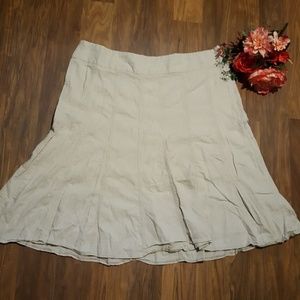 Plus Dress Barn Khaki Skirt